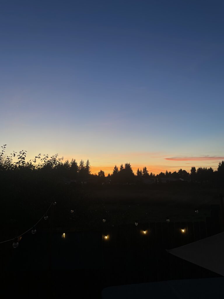 Sunset in Mount Vernon