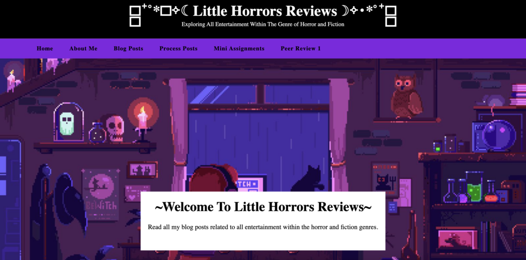 Front page of Little Horros Reviews